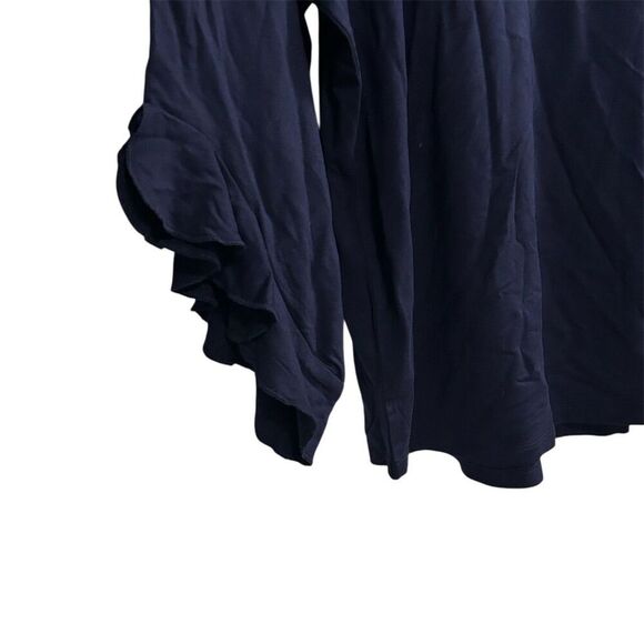 Flying Colors Virginia Cavaliers Women's Ruffle Sleeve Top Blue XL - Picture 5 of 14